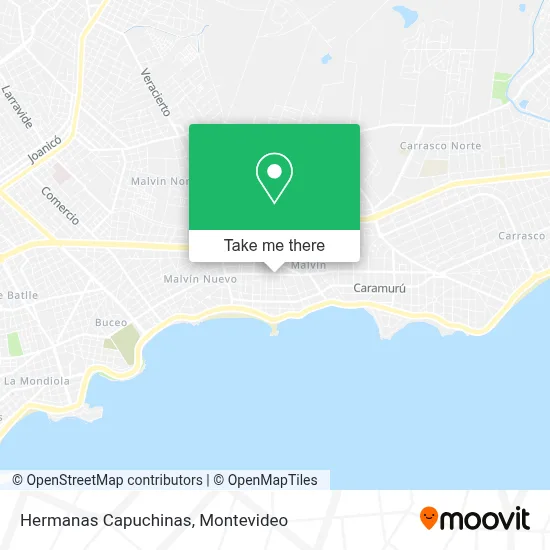 Hermanas Capuchinas map