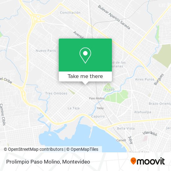 Prolimpio Paso Molino map