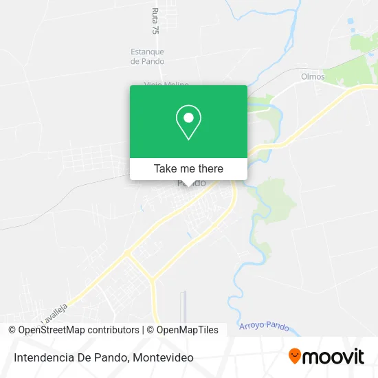 Mapa de Intendencia De Pando