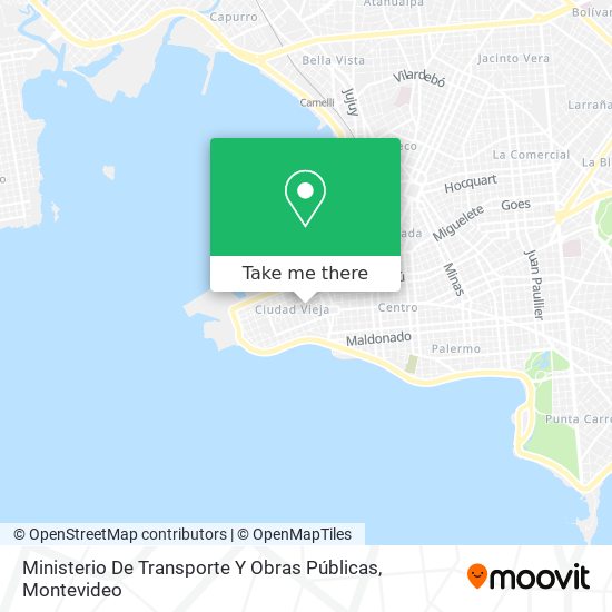 Ministerio De Transporte Y Obras Públicas map