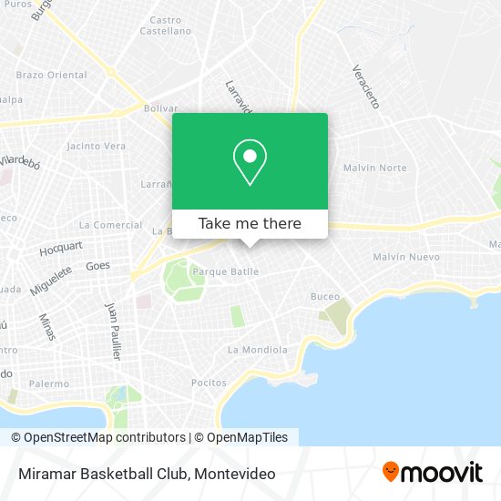 Miramar Basketball Club map