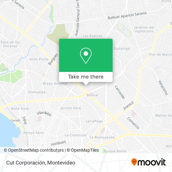 Cut Corporación map