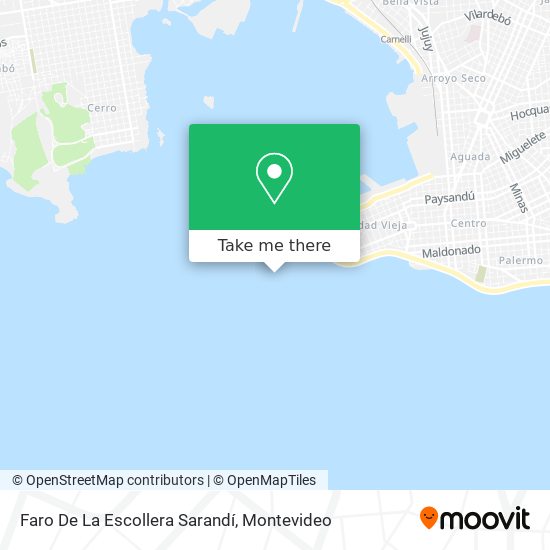 Faro De La Escollera Sarandí map