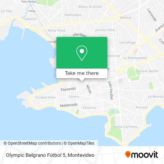 Olympic Belgrano Fútbol 5 map