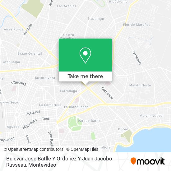 Bulevar José Batlle Y Ordóñez Y Juan Jacobo Russeau map