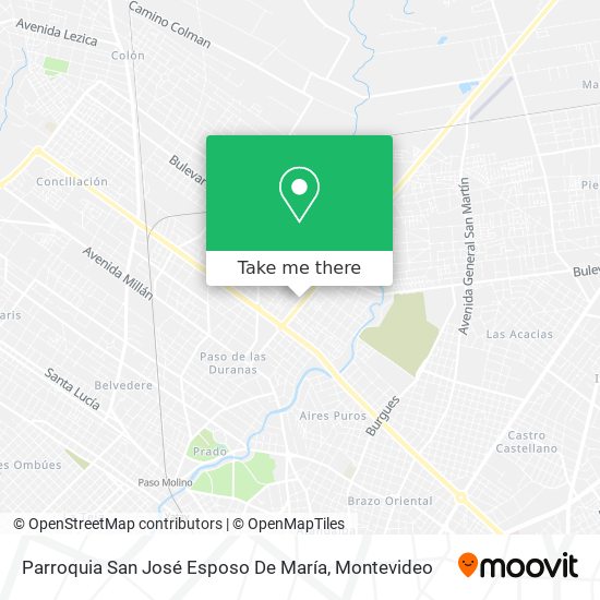 Parroquia San José Esposo De María map