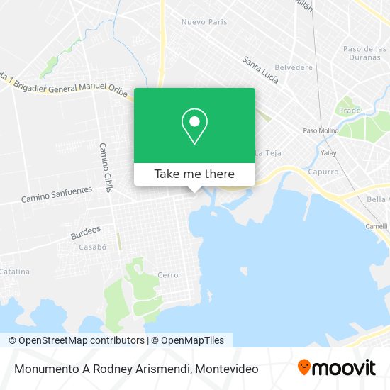 Monumento A Rodney Arismendi map