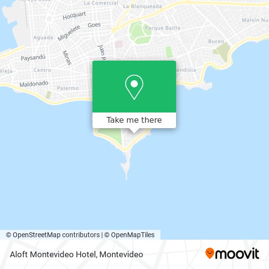 Aloft Montevideo Hotel map