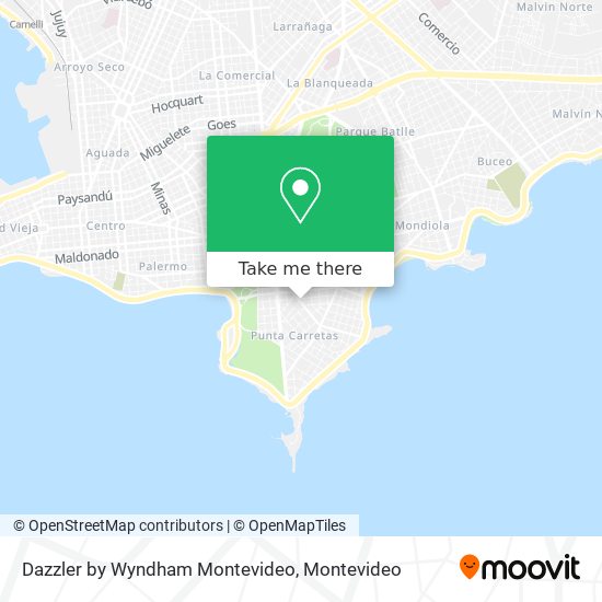 Dazzler by Wyndham Montevideo map