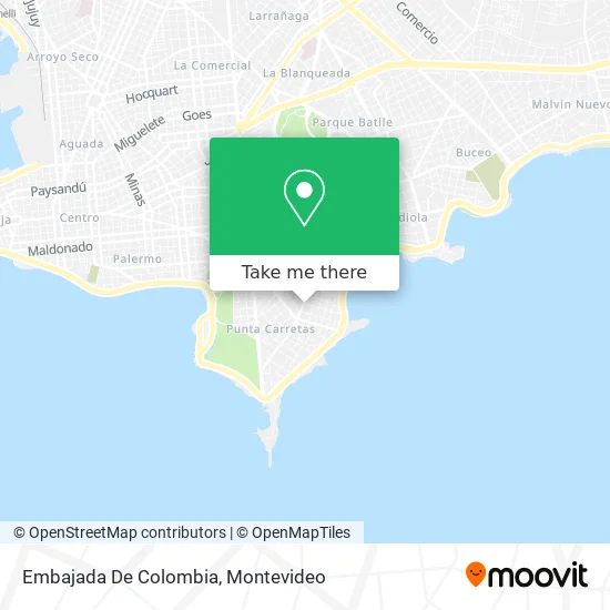 Embajada De Colombia map