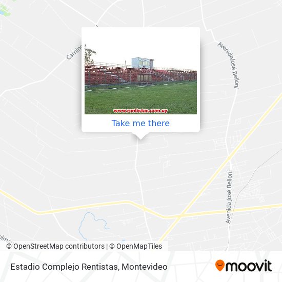 Estadio Complejo Rentistas map