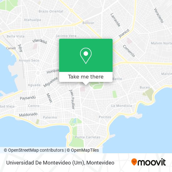 Universidad De Montevideo (Um) map