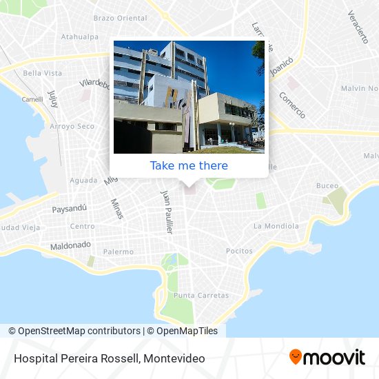 Hospital Pereira Rossell map