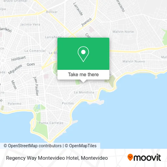 Regency Way Montevideo Hotel map