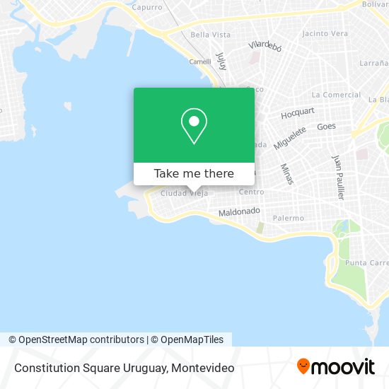 Mapa de Constitution Square Uruguay