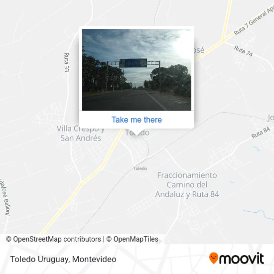 Toledo Uruguay map