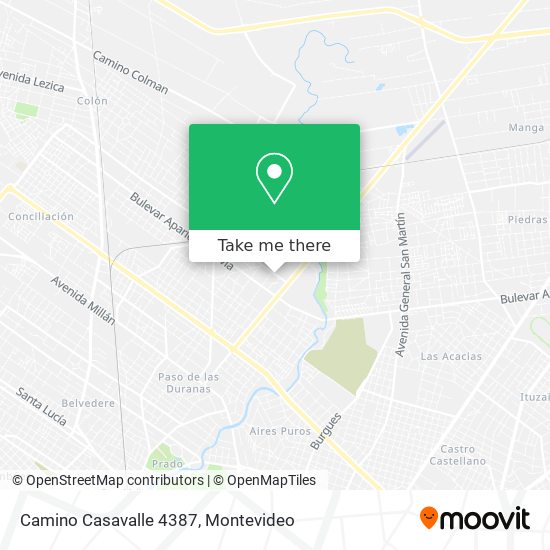 Camino Casavalle 4387 map