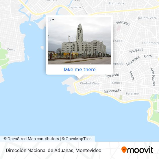 Dirección Nacional de Aduanas map