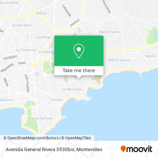 Avenida General Rivera 3530bis map