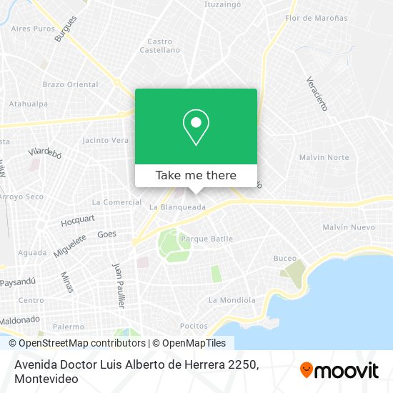 Avenida Doctor Luis Alberto de Herrera 2250 map