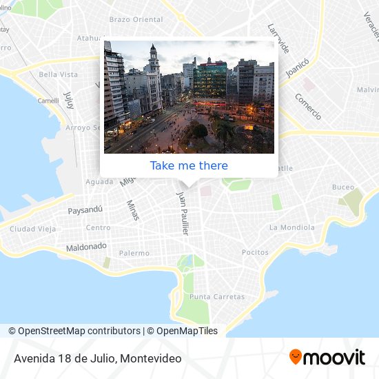 Avenida 18 de Julio map