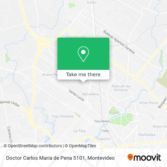 Doctor Carlos María de Pena 5101 map