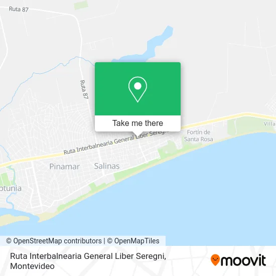 Ruta Interbalnearia General Liber Seregni map