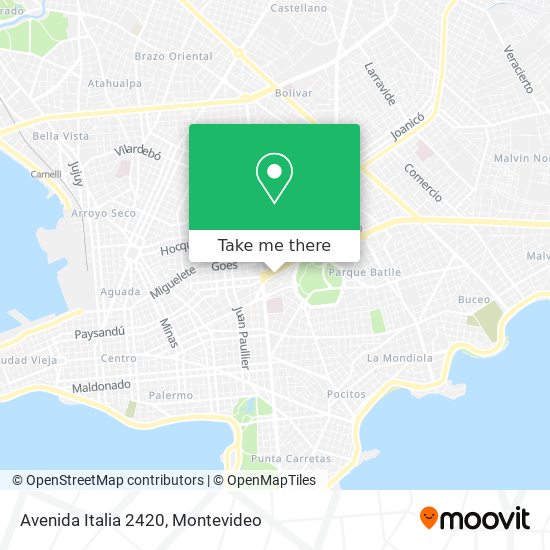 Avenida Italia 2420 map