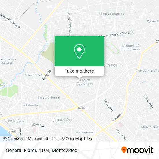 General Flores 4104 map