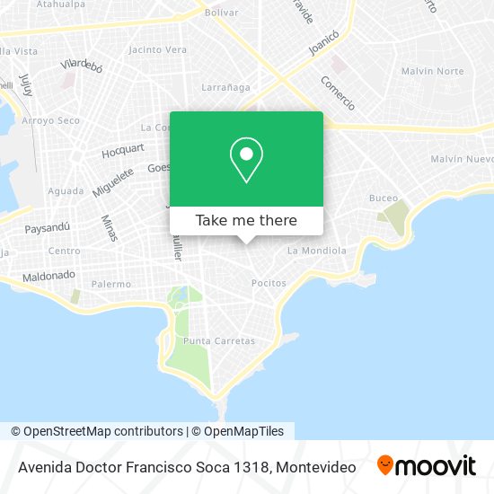 Avenida Doctor Francisco Soca 1318 map