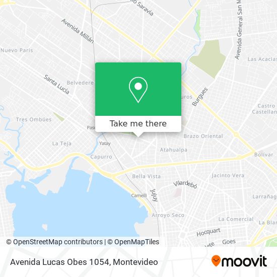 Avenida Lucas Obes 1054 map
