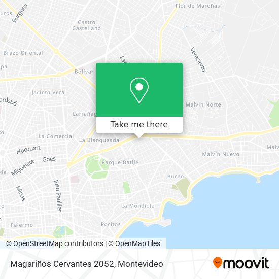 Magariños Cervantes 2052 map