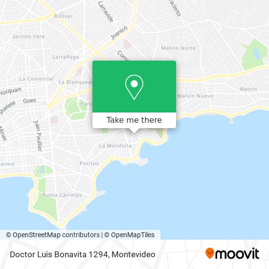 Doctor Luis Bonavita 1294 map