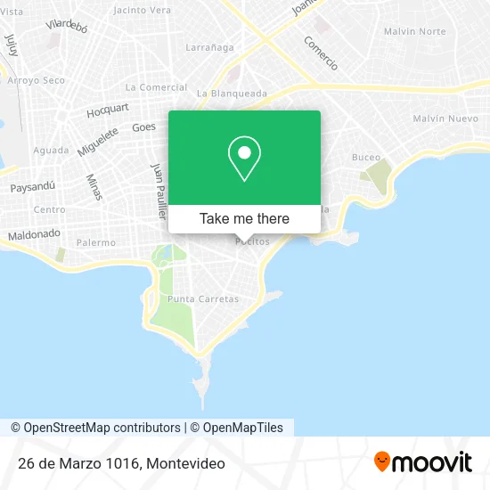 26 de Marzo 1016 map