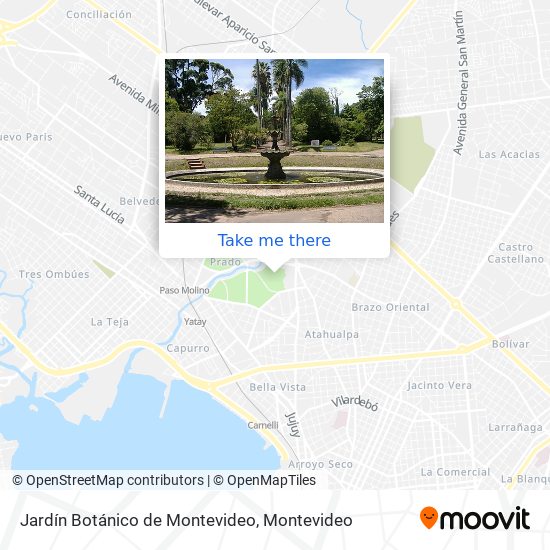 Jardín Botánico de Montevideo map
