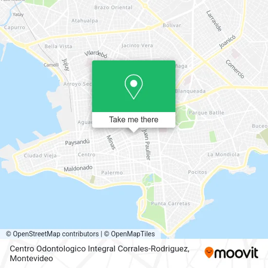 Mapa de Centro Odontologico Integral Corrales-Rodriguez