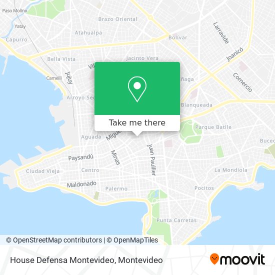 House Defensa Montevideo map