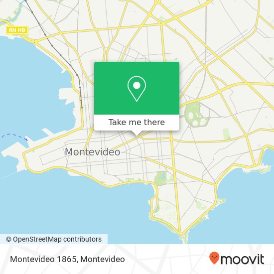 Montevideo 1865 map