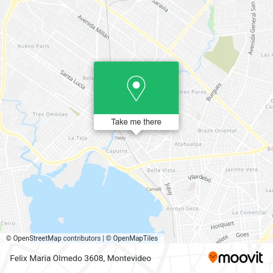 Felix Maria Olmedo 3608 map