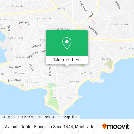 Avenida Doctor Francisco Soca 1444 map