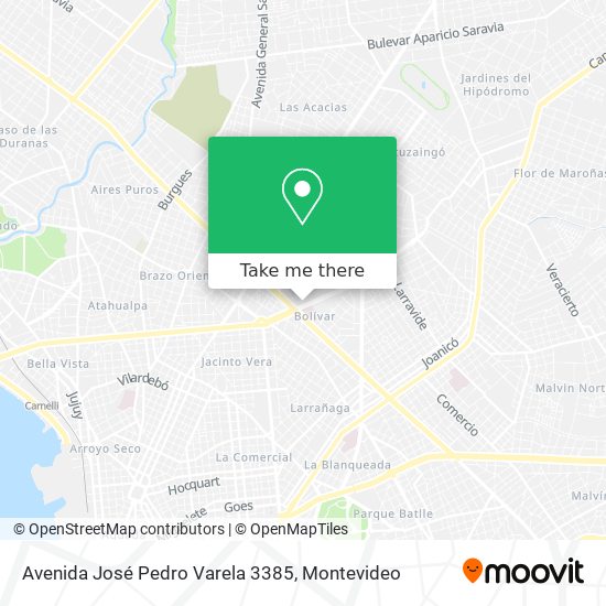 Avenida José Pedro Varela 3385 map