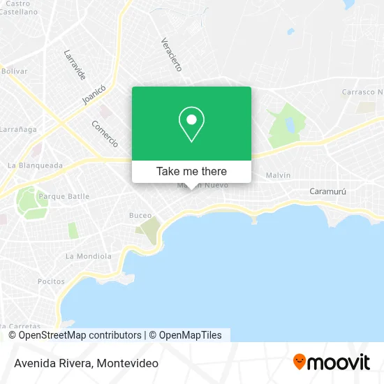 Mapa de Avenida Rivera