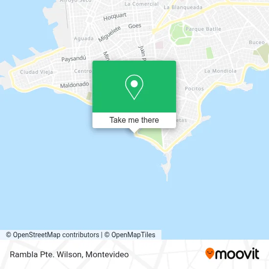 Rambla Pte. Wilson map