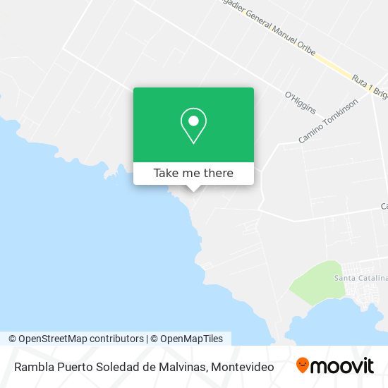 Rambla Puerto Soledad de Malvinas map