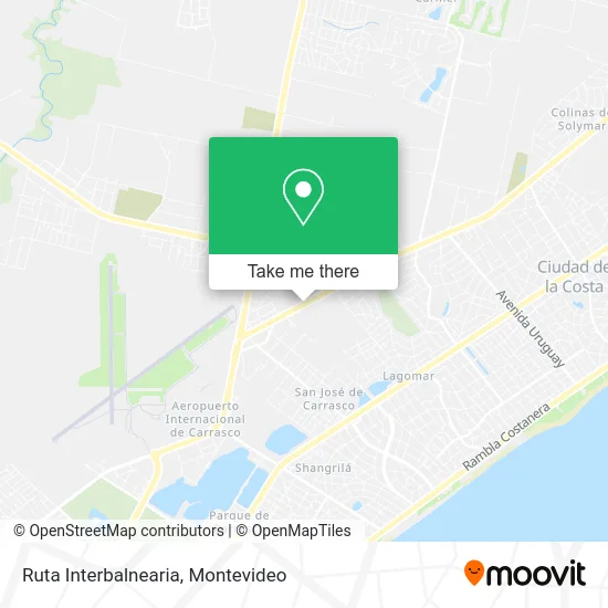 Ruta Interbalnearia map