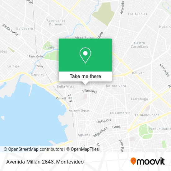 Mapa de Avenida Millán 2843