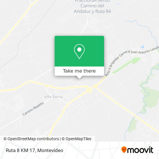 Ruta 8 KM 17 map