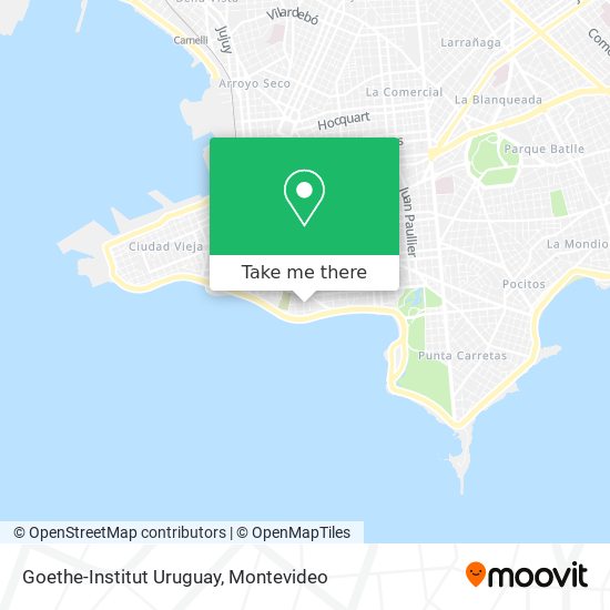 Goethe-Institut Uruguay map
