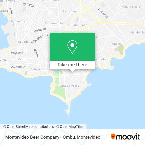 Montevideo Beer Company - Ombú map