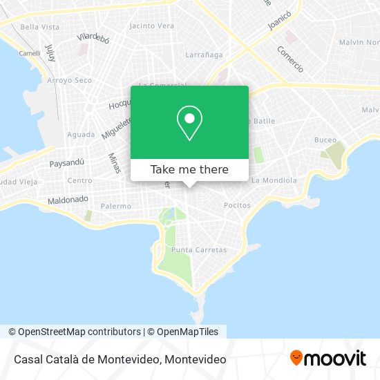 Mapa de Casal Català de Montevideo